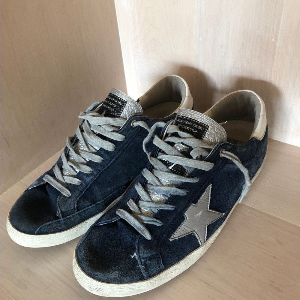 Blue and Silver Golden Goose